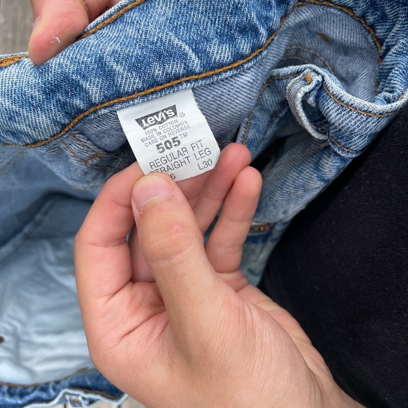 Levi’s orange tab 505 blue acid wash denim jeans from 1996 - Picture 3 of 7